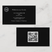 Moderne Arch QR Code Professioneel Code Profession Visitekaartje (Voorkant / Achterkant)