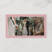 Moderne Arch Script Photography Professional Visitekaartje (Achterkant)