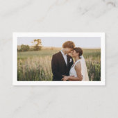 Moderne Arch Script Photography Professional Visitekaartje (Achterkant)