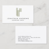 MODERNE ARCHITECT CONSTRUCTIE LOGO VISITEKAARTJE (Voorkant / Achterkant)