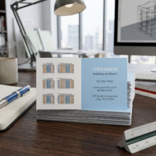 Moderne Architect Visitekaartje met QR