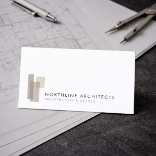 Moderne Architectenbureau Minimalist Visitekaartje