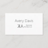 Moderne Architectural Engineer Blauwdruk Schets Visitekaartje (Achterkant)
