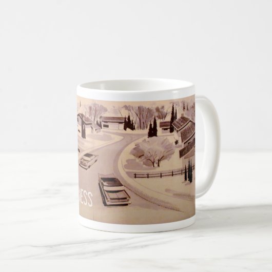 Moderne architectuur uit de Middeleeuwen Koffiemok (Voorkant rechts)