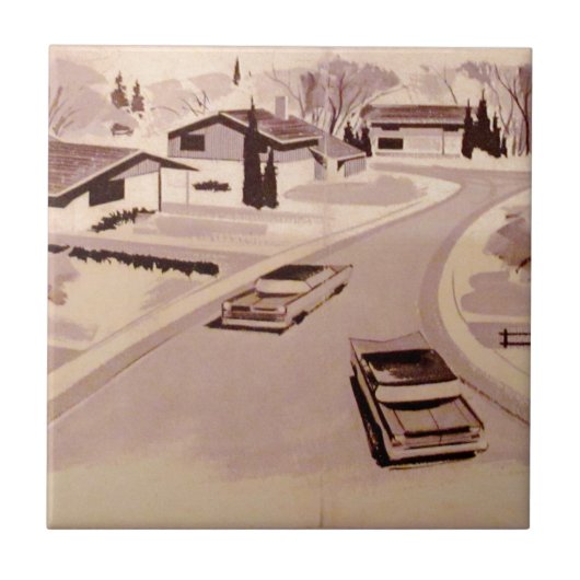 Moderne architectuur uit de Middeleeuwen Tegeltje (Voorkant)