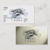 Moderne architectuur visitekaartje (Voorkant / Achterkant)