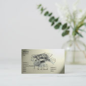 Moderne architectuur visitekaartje (Staand voorkant)