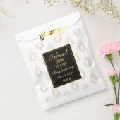 Moderne Art deco Bruiloft Favor Bag Sweet Ending Bedankzakje (Gezegeld)