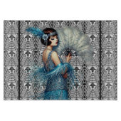 Moderne Art Deco Flapper Snijplank (Voorkant)