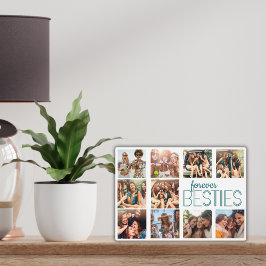 Moderne Art Deco Forever Besties bewerkbare overla Fotoplaat