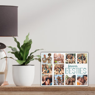 Moderne Art Deco Forever Besties bewerkbare overla Fotoplaat