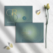 Moderne Art Deco Geometric Afstuderen Green ID906