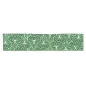 Moderne Art Deco Lime Groen geometrisch patroon Korte Tafelloper (Horizontaal)
