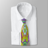 Moderne Art Deco Multi-Color voor kleding en decor Stropdas (Gebonden)