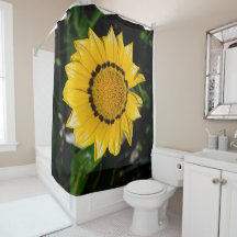 Moderne Art Flower Design Shower-gordijn