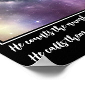 Moderne Art Galaxy Sky Bijbelse versie Poster (Hoek)