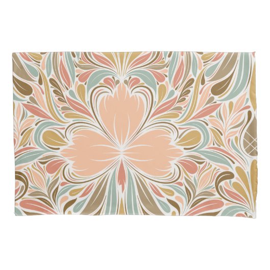 Moderne Art Nouveau Boho Patroon  Kussensloop (Voorkant)