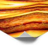 Moderne Art Print - Oranje Abstracte Art Posters (Hoek)