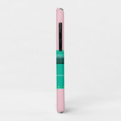 Moderne Art Tennis Match Player roze Groen Case-Mate iPhone Case (Achterkant/links)