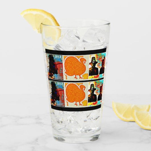 Moderne Art Thanksgiving Glas (Voorkant ijs)