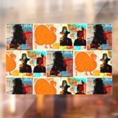 Moderne Art Thanksgiving Raamsticker (Vel 2)