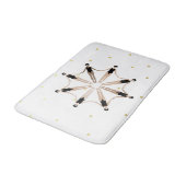 Moderne artistieke gesynchroniseerde zwemmers Gold Badmat (Gekanteld)