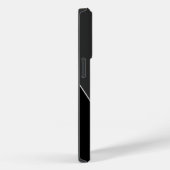 Moderne artistieke grijze monogram Case-Mate iPhone case (Achterkant / Rechts)