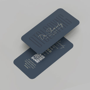 Moderne arts Otolaryngoloog Specialist Blauw Visitekaartje