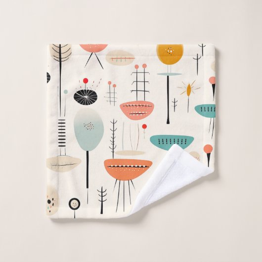 Moderne Au milieu Du Siècle (Gant de toilette)