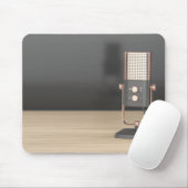 Moderne audio microfoon muismat (Met muis)