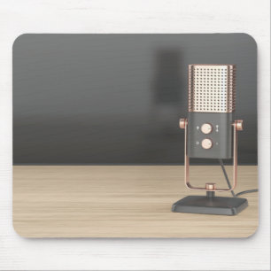 Moderne audio microfoon muismat