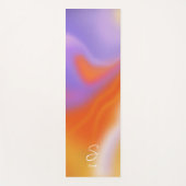 Moderne aura kleurrijke gradiënt typografie yogamat (Voorkant)