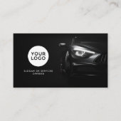 Moderne Auto/Auto Logo QR Code & Social Media Visitekaartje (Voorkant)
