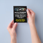 Moderne auto-logo flyer (Hand)