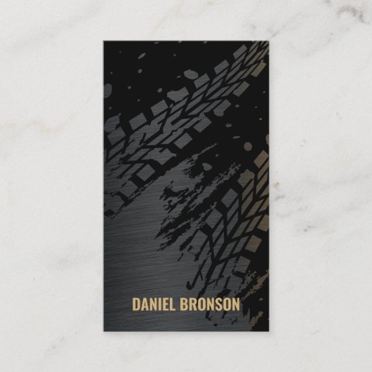 Moderne Auto Mechanic Reparatie Service Visitekaartje (Voorkant)