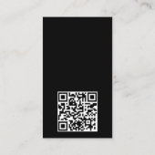 Moderne auto / voertuig / auto QR-code & sociale m Visitekaartje (Achterkant)