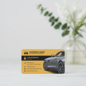 Moderne autogegevens | Goud Visitekaartje (Staand voorkant)