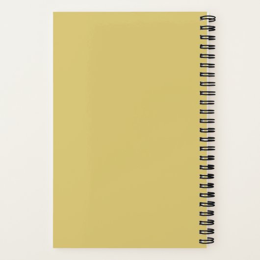 Moderne Automne Jaune Great Gatsby Journal (Verso)