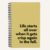 Moderne Automne Jaune Great Gatsby Journal (Recto)