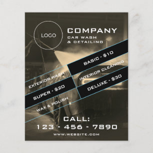 Moderne autoreinigingsflyer flyer