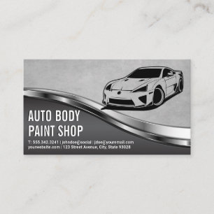 Moderne auto's Automatische services Visitekaartje