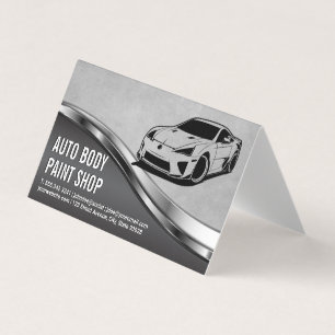 Moderne auto's Automatische services Visitekaartjes