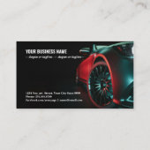 Moderne auto's zijn in de studio kamer. visitekaartje (Achterkant)