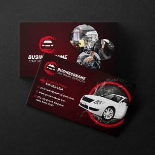 Moderne Autowas Autodetailing Autowaxen Visitekaartje