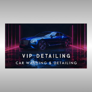 Moderne autowas- en autodetailingbedrijfskaart visitekaartje