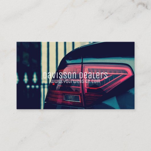 Moderne autowrak visitekaartje (Voorkant)