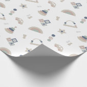 Moderne baby cadeaupapier (Hoek)