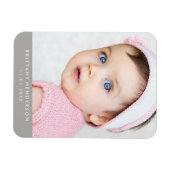 Moderne Baby foto Magneet (Horizontaal)