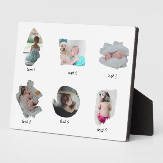 Moderne Baby foto's collage Fotoplaat (Zijkant)