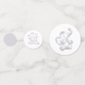 Moderne Baby olifant Unisex Baby shower Confetti (Voorkanten)